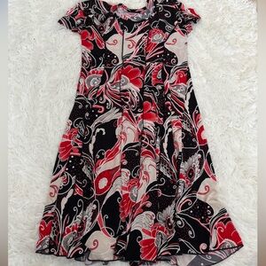 Sami & Jo Black Floral Mini Dress